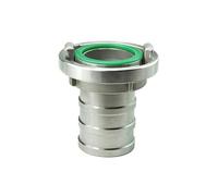 SURE TEC Germany Storz Coupling with Hose Nozzle Stainless Steel 25-D Fire Brigade Coupling 1 Inch 25 mm with Suction Seal Suction Coupling Stainless Steel with 25 mm Connector
