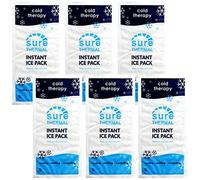 Sure Thermal Pain Relief Cold Cool Freeze Sports Injury Ice Packs - Large 6 Pack