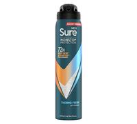Sure Thermo Fresh Nonstop Protection Antiperspirant Deodorant with Body Heat Activated technology Aerosol Spray for 72-hour sweat and odour protection 250 ml