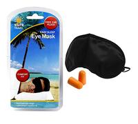 Sure Travel Comfort Sleeping Eye Mask Shade + Foam Noise Reducing Ear Plugs Single Set - 1 x Eye Mask + 1 x Pair Ear Plugs