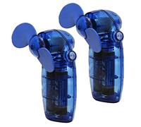 Sure Travel Mini Easy Portable Cooling Battery Powered Blower Cooler Fan - Twin Pack (2 x Fans)
