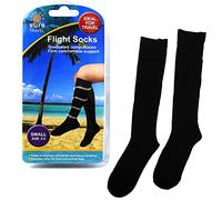 Sure Travel Unisex Mens Womens Compression Comfort Fit Flight Socks - Size Small (UK 3-5)