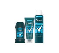Sure Whole Body Ocean Rush Bundle Spray, Cream And Stick In Blue Blue One Size
