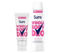 Sure Whole Body Wild Rose Bundle Deodorant Spray&Cream Aluminium Free for Women