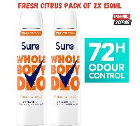 Sure Women Wild Rose 72hr Whole Body Deodorant Spray 150ml