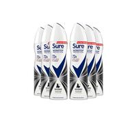 Sure Women 'anti-Perspirant' 72H Deo Invisible Black & White, 6X150Ml White One Size