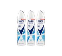 Sure Women 'anti-Perspirant' 72H Protection Deo Cotton Dry, 3X150Ml In White White One Size