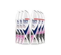 Sure Women 'anti-Perspirant' 72H Protection Deo Invisible Pure, 6X150Ml In White White