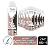 Sure Maximum Protection Clean Scent Anti-perspirant Deodorant Aerosol 96h protection anti-perspirant deodorant spray for 3x stronger* sweat protection 150 ml