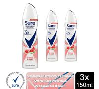 (Buy 6, Uplifting & Fresh) Sure Women 72H Anti-Sweat Anti-Perspirant, 150ml