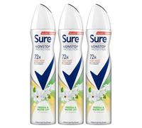 Sure Women Antiperspirant 72H Nonstop Protection Freesia & Water Lily, 3 x 250ml