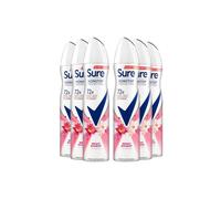 Sure Women 'antiperspirant' 72H Protection Bright Bouquet Deo, 6X250Ml In White White