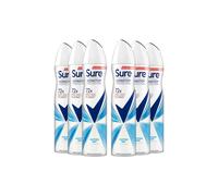 Sure Women Nonstop Protection Cotton Dry Deodorant Body Spray Antiperspirant with body heat activated technology for 72 hour odour and sweat protection 250 ml, Pack of 6
