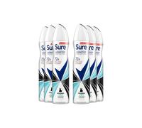 Sure Women Anti-perspirant 72H Nonstop Protection Invisible Aqua Deo, 6x250ml