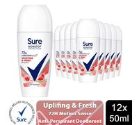 Sure Women Motion Sense AP Deodorant Rollon 72H Nonstop, 50ml,12pk