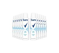 Sure Cotton Dry Anti-Perspirant Aerosol Women's Deodorant Spray with a clean fragrance inspired by fresh cotton sheets for 48 hour protection against sweat and odour 6x 150 ml