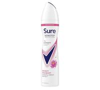 Sure Women Nonstop Protection Bright Bouquet Deodorant Body Spray Antiperspirant with a strawberry and vanilla scent & body heat activated technology for 72 hour sweat protection 250 ml, Pack of 6