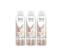Sure Women Protection 'antiperspirant' Spray Freesia & Water Lily, 3X150Ml In White White One Size