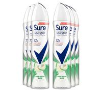 Sure Women Pure Melon Aloe 72H Nonstop Protection Antiperspirant Aerosol, 6x250ml (62719294)