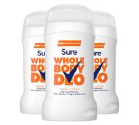 Sure Women Whole Body Deodorant Stick Fresh Citrus Aluminium Free 50ml, 3 Pack