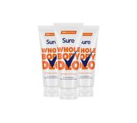 Sure Whole Body Deo Deodorant x3 Women 72hr Cream 75ml Fresh Citrus 0% Aluminium
