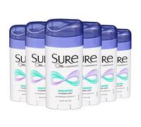 Sure Women's Invisible Solid Antiperspirant Deodorant, Unscented, 2.6 Ounce (Pack of 6)