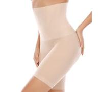 SURE YOU LIKE Shapewear Short Tummy Control Knickers High Waist Body Shaper for Women Anti Chafing Thigh Slimmer Shaping Underpant, Beige, XL/XXL