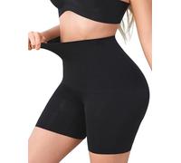 SURE YOU LIKE Women's High Waist Seamless Shapewear Shorts - Tummy Control Butt Lifting No Roll Down Knickers Body Shaper Black
