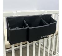 surebaby Hanging Baby Diaper Caddy Organizer-Black