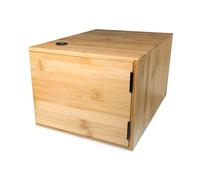 SUREBOX Lock Box - Bamboo - 12 Litre Lockable Box - Smart Lock - TTLock App - Premium Smart Safe Home Storage (Natural Bamboo)