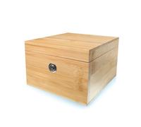 Surebox Small Lock Box - Bamboo - Lock & Key - Secure Home Storage