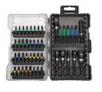 SureBuild UK 44 Piece Impact Rated Screwdriver, Socket Adaptor, Magnetic Nut Driver Bit Set & Case, SBIMP44C