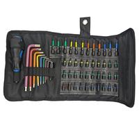 Surebuild UK 52-Piece Hex Key and Impact Driver Bit Set with Screwdriver