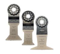 Surebuild UK Genuine Starlock 3-Piece Wood & Metal Set - Made in Germany | Precision Multi-Tool Blades for Wood, Metal & More