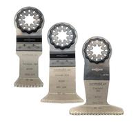 Surebuild UK Genuine Starlock 3-Piece Wood Set - Made in Germany | Precision Multi-Tool Blades for Wood, Drywall, Nails & More
