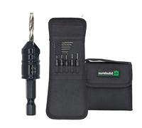 Surebuild UK HSS Quick Release Countersink and Drill Bit Set, 11-Piece, 2-12mm Diameters