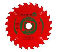 Surebuild UK Pro Circular Saw Blade, Carbide Teeth, Wood Cutting, 190mm x 30mm x 24T/48T, 235mm x 30mm x 24T (235 x 30B x 24T)