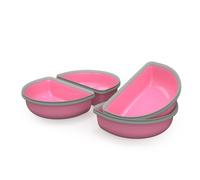 SureFeed Half Bowl - Pack of 4 (Grey) (Pink)