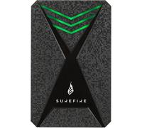 Surefire 2.5 Gaming Hard Drive I 2 TB I black I external HDD I USB-C adapter I