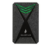 Surefire 2.5 Gaming Hard Drive I 2 TB I black I external HDD I USB-C adapter I Windows & MacOSx I LED RGB lighting I up to 140MB/s I PC & Playstation & Xbox I powered by Verbatim