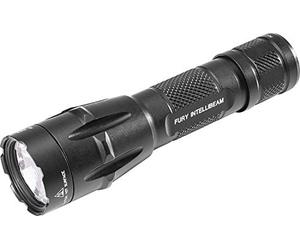 SureFire Fury Dual-Fuel Intellibeam Auto-Adjusting 15-1500 LU LED Black Flashlight Fury-IB-DF