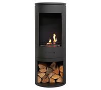 Sureflame Barilo Bio Ethanol Stove - Matte Black (BEF0023) | 3kW, 1.5L Burner, Freestanding, Open Front