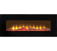 Sureflame WM-9331 Electric Wall Mounted Fire with Remote in Black, 42 Inch - Black