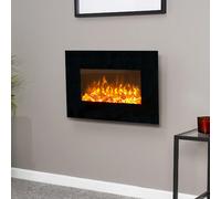 Sureflame WM-9334 26 inch Remote Control black Electric Wall Mounted Fire - 23621