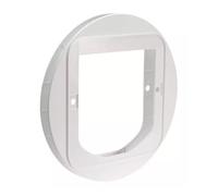 Sureflap Cat Flap Mounting Adaptor, White - Adaptor - sureflap mounting adaptor cat white