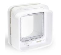 Sureflap Dual Scan Microchip Cat Flap White Selective Entry & Exit - 2026 Model