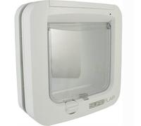Sureflap Microchip Smart Cat Flap - White - Door or Wall Mounting Easy Install