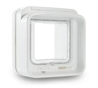SureFlap Sure Petcare DualScan Microchip Cat Flap, RFID Collar Tags and Microchip Compatible, One-Button Control, Install in Doors, Windows and Walls,
