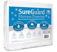 SureGuard Twin Extra Long (XL) Mattress Protector - 100% Waterproof, Hypoallergenic - Premium Fitted Cotton Terry Cover White
