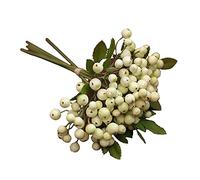 SUREH 18 Bundles Artificial Berry Stems Floral Sprays Berry Fruit Picks 11.8inch Christmas Berry Branches with Holly Leaves Christmas Floral Picks and Sprays for Wreath Crafts Xmas Tree Decor